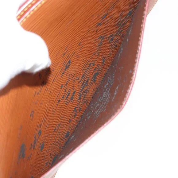 LOUIS VUITTON Epi Pochette Homme Bag Brown Zipangu Gold - Picture 14 of 16